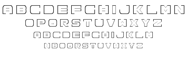 Spac3 neon font